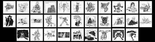 grid of all my Inktober posts'