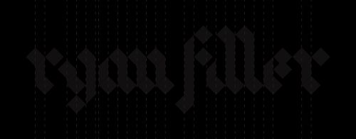 logo with vertical dotted lines overlaid to show that each letter has a consistent stem width